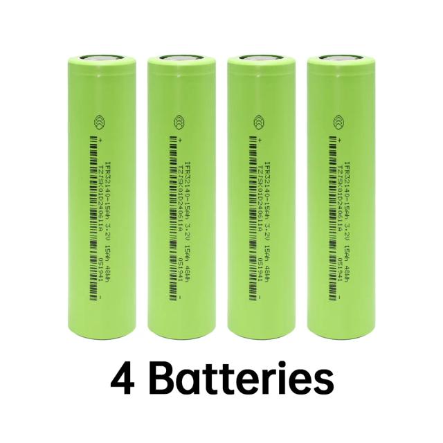 32140 Lifepo4 3.2V 15Ah Bateria Recarregável Grande Capacidade 48Wh Célula Grau A