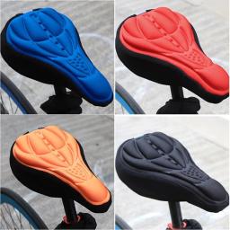 Bicicleta Silicone 3D Gel Saddle Pad, Bicicleta Seat Cover, Almofada Acolchoada Macia, Conforto EVA, Anti Fricção, Parte De Ciclismo - Image 1