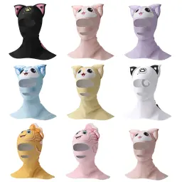 Proteção solar UV Máscara Facial Completa para Mergulho, Cap de Natação Elástica para Esportes Aquáticos, Tampa de Cabeça e Pescoço - Image 1