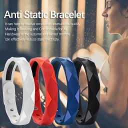 Anti-Estático Silicone Sports Pulseira para os Amantes, Pulseiras Impermeáveis, Infravermelho Distante, Íons Negativos, Anti-Fadiga - Image 5
