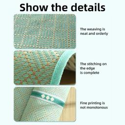 Hoopet-Cama para Cachorro de Verão com Travesseiro, Sofá Refrigerador para Pequenos Medilum, Cães Grandes, Respirável, Cachorro Grande, Tapete Rattan, Cat Sleeping Pad House - Image 4