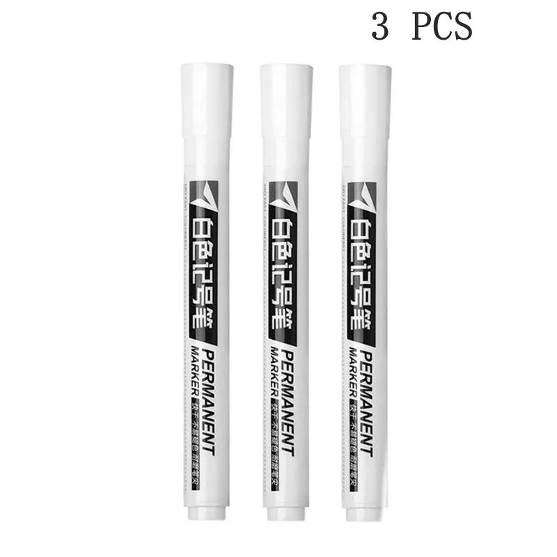 Permanente Waterproof White Rubber Marker, canetas de pintura, pneu de carro, pintura ambiental do pneu, Graffiti, 1 pc, 3 pcs, 5pcs - Image 1