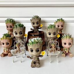 Anime Figura Vasos de Flores e Plantadores, Estatueta Groot Homem Árvore, Decoração de Casa, Vasos de Jardim, Office Pen Holder, Brinquedos para Crianças Presentes - Image 4