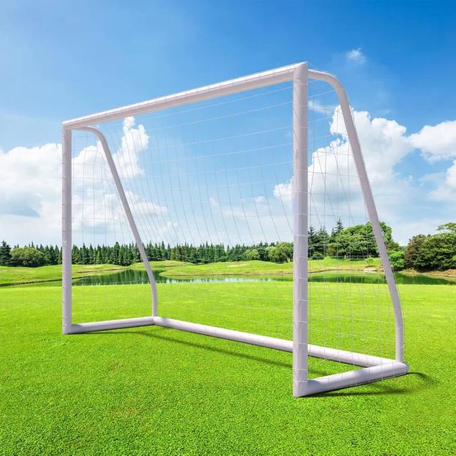 Poste Portátil de Futebol com Estrutura Weatherproof UPVC e Rede para Quintal - Ideal para Todas as Idades com Estacas Incluídas