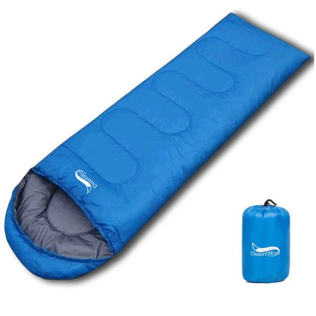 Saco de Dormir Compacto Desert & Fox: Ultralight com Saco de Compressão para Acampamentos e Viagens em 3 Temporadas