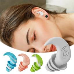 Anti Noise Silicone Tampões, Protetor de Orelha Natação Impermeável, Soft Comfort Natureza, Apto para Dormir, Mergulho, Surf - Image 1
