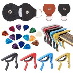 Liga Capo Metal Tuning Clip, Acessórios de guitarra, instrumento de cordas, TFT, Random Pick Bag, PU Material - Image 1