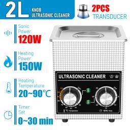 Máquina de lavar ultrassônica portátil, eletrodomésticos de ultra-som, limpador de pratos, 2L, 120W - Image 1