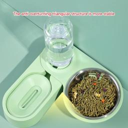 Alimentadores automáticos para animais estimação, dispensador água 18 onças, tigela comida, fontes água por para - Image 2