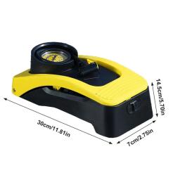 Bomba De Pé De Bicicleta Com Medidor De Pressão Preciso, Bomba De Ar Inflada Para Bola De Exercício, Bomba De Pneu De Mão, Operado A Pé - Image 6