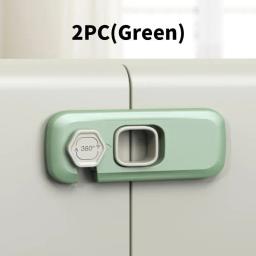 Segurança Infantil Gabinete Lock, Anti-Pinch Mão, gaveta, fechaduras, proteção, casa, geladeira, fivela do bebê, 1 pc, 2 pcs - Image 4