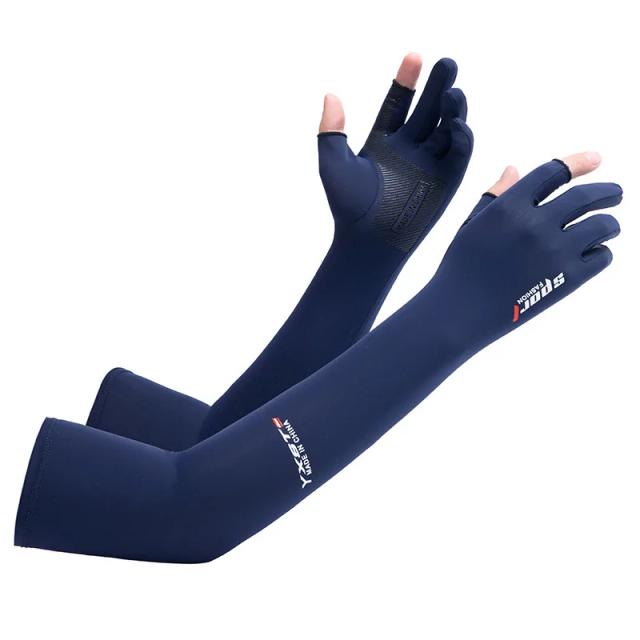 Luvas de Manga Longa Anti-UV Respiráveis para Ciclismo - Conforto e Proteção no Verão para Homens e Mulheres