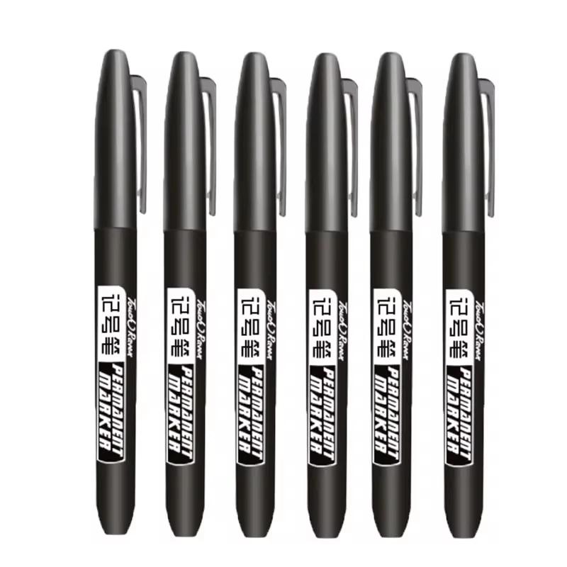 10 pçs caneta marcador permanente mangá desenho marcadores preto azul vermelho à prova dwaterproof água tinta esboço canetas papelaria arte material escolar - Image 1