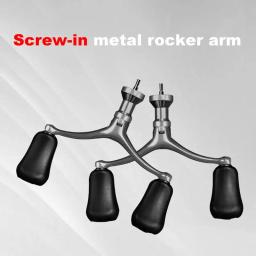 Aço inoxidável ergonômico pesca roda punho, peças de aperto de substituição, parafuso-no botão, substituição Reel Handle, confortável - Image 5