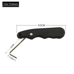 Com gancho estendido dobrável portátil preto durável prático de hóquei no gelo skate rendas tightener ergonômico para figura roller sports - Image 5