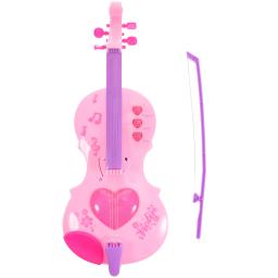 Puxar as guitarras de corda para crianças brinquedo educacional crianças instrumento em miniatura plástico música brinquedo violino - Image 4