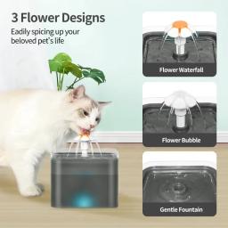 Fonte de água automática para gatos e cães, Bomba inteligente, Indicador LED, Pet bebedouro, Dispenser de água para cães - Image 3