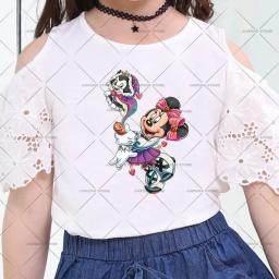 Vinil de transferência de calor adesivos para crianças, bruxa, minnie, morcego, mickey mouse impressão, roupas de bebê, fantasma, halloween - Image 4