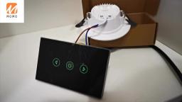 2021 nova atualização preto ouro painel de toque luz interruptor de parede dimmer - Image 2