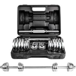 Conjunto De Halteres Ajustáveis De Peso, Equipamento De Treino De Fitness, Ginásio, 50kg - Image 1