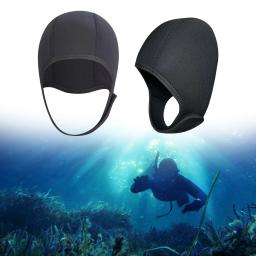 3mm neoprene chapéu de mergulho cabeça capa proteção orelha inverno quente capuz mergulho wetsuit para canoagem surf kayak unisex - Image 3