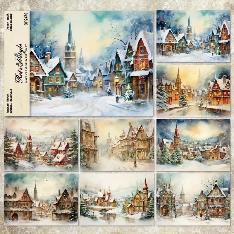 Pacote de cartões Panalisa Craft, Scrapbooking estilo vintage, papel modelado, peso leve, Scrapbooking extravagante, Tamanho A5, 8 folhas - Image 1