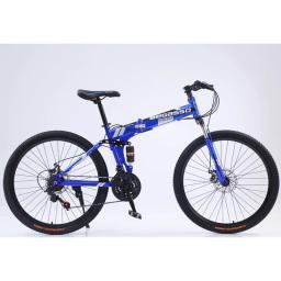 ZHIO Dobrável Mountain BIKE Adulto Velocidade Variável Mountain Bike Soft Tail Estudante Bicicleta Trilha Ao Ar Livre - Image 1