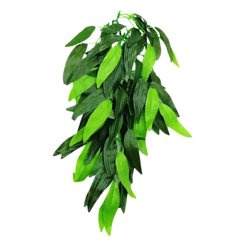 Plantas Répteis com Ventosa, Decoração de Plantas para Anfíbios, Lagarto, Serpente, Videira Escalada, Pet Tank, Decoração do Terrário - Image 1