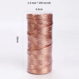 Fio metálico de 100/1.5mm, para costura, artesanato, diy, faça você mesmo, fita de presente, joias, decoração de casamento - Image 5