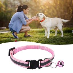 Colar de gato de nylon personalizado com sino, leve, reflexivo, resistente, para gatinhos menina e menino, xqmg - Image 2