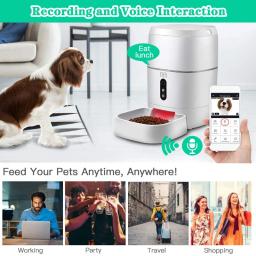 6L Tuya Alimentador Automático Pet Dispensador De Alimentos Inteligente Para Cat Dog Tigela Temporizador Robô Pet Dispensador De Alimentação Auto Sensor Cat Alimentador - Image 4