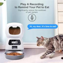 Dispensador remoto de alimentos secos para animais de estimação, tigela de comida seca, alimentação automática única de gatos e cães, Wi-Fi Dog Dishes - Image 4