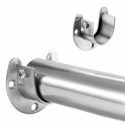 304 flange de aço inoxidável assento guarda-roupa cabide haste fixação acessórios de ferragem cortina haste tubo gancho suporte fixo assento - Image 1