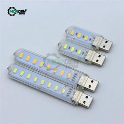Mini usb led livro luz dc5v leitura ultra brilhante livro lâmpada de mesa 3leds 8leds luzes para banco de potência computador portátil notebook - Image 2