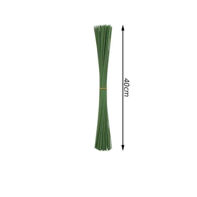 Hastes de Flor Verde para DIY - 10/30 Peças para Arranjos Florais e Decoração de Casamento Artesanal