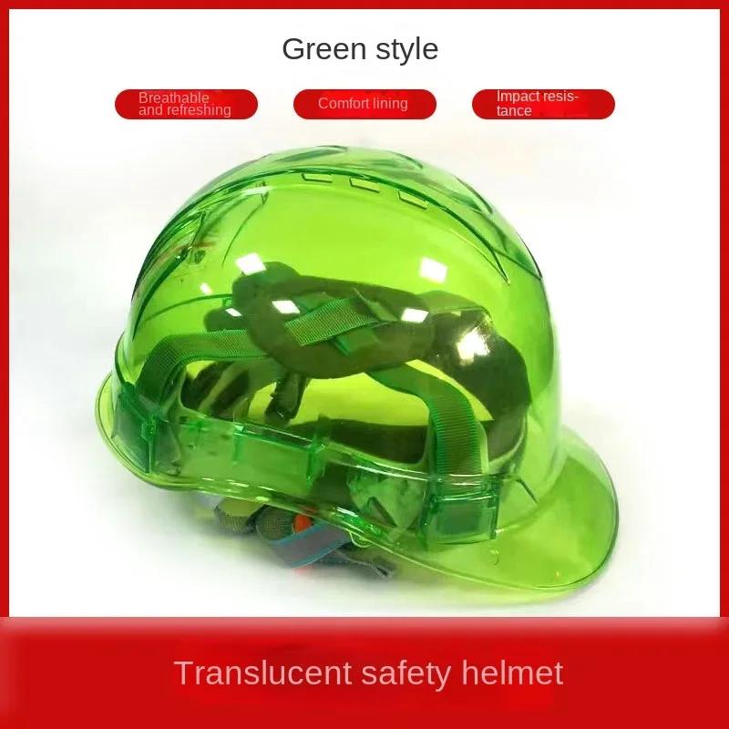 Capacete de segurança transparente para construção Escalada, Steeplejack, Trabalhador, Protetor, Chapéu duro, Outdoor Workplace, Tampa de segurança, Novo - Image 1