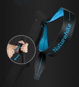 Naturehike-Ultraleve Foldable Trekking Pole, Carbon Fiber Walking Stick, 4 Seções, NH18D020-Z - Image 4
