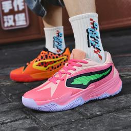 Tênis de basquete atlético masculino amortecimento respirável antiderrapante wearable ginásio treinamento tênis de corrida para homem e mulher - Image 2