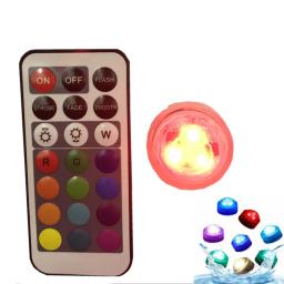 Controle remoto Submersível RGB Luz, Lâmpada de noite subaquática, controle remoto, IP68 a pilhas, vaso Bowl, piscina, festa de jardim ao ar livre, 21Key - Image 4
