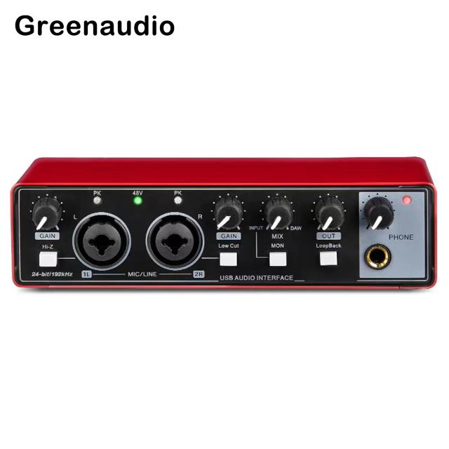 Interface de Áudio Profissional para Gravação ao Vivo: Ideal para DJs, Cantores, Guitarras Externas e Audiobooks com Conexão USB