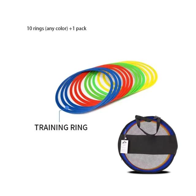 Conjunto de Escada de Agilidade para Treinamento de Futebol com Discos de Logotipo e Saco de Armazenamento