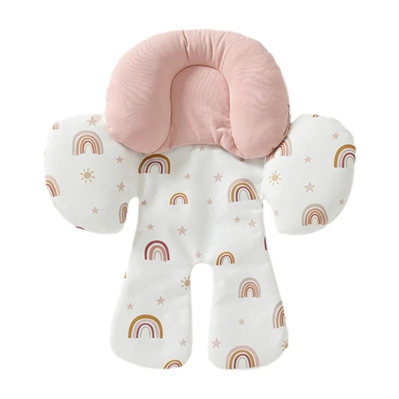 Almofada macia e respirável para carrinho bebê, almofada simples para passeios confortáveis - Image 1