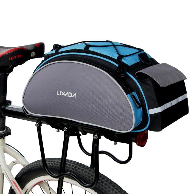 Bolsa Multifuncional para Bicicleta Lixada com Capacidade de 13L - Ideal para Ciclismo ao Ar Livre e Acessórios de Transporte
