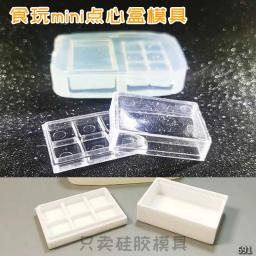 Mini Sobremesa Caixa De Resina Epóxi Molde, Molde De Compersão Em Miniatura, Molde De Resina UV, Artesanato DIY, Comida Jogar - Image 1