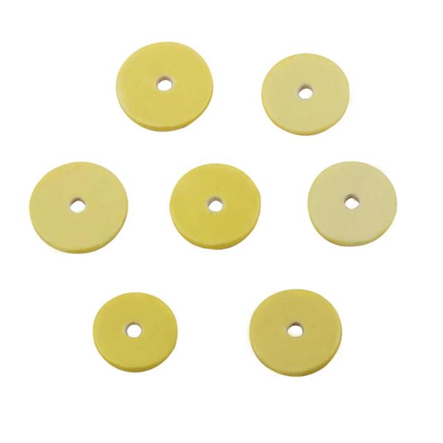 Conjunto de 16 Peças de Reposição para Flauta com Almofadas de Cortiça Amarela e Couro