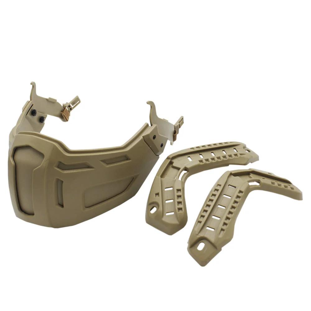 Tactical meia cara protetora capacete para caça, Airsoft e Paintball, RÁPIDO capacete acessórios - Image 1