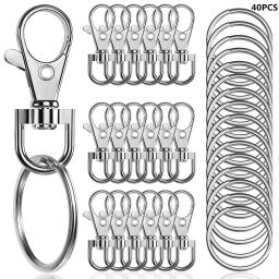 Fecho de lagosta com chaveiro, chaveiro, decoração DIY artesanato, 35mm, 1,38 ", 40pcs, 20pcs - Image 1