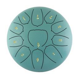 Aço Tongue Drum com Mallet, Handpan Drum, Finger Picks, Percussão para Meditação, Yoga, 11 Notas, 6 Polegada - Image 1