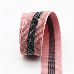 Faixa listrada elástica para decoração de vestuário, suprimentos de costura, 1m, 2m, 3m, 5m, 10m, 20m, 40mm - Image 5