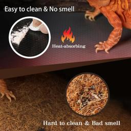 Réptil Terrarium substrato forro, réptil Mat para leopardo, lagartixa, lagarto, cobra, tartaruga - Image 2